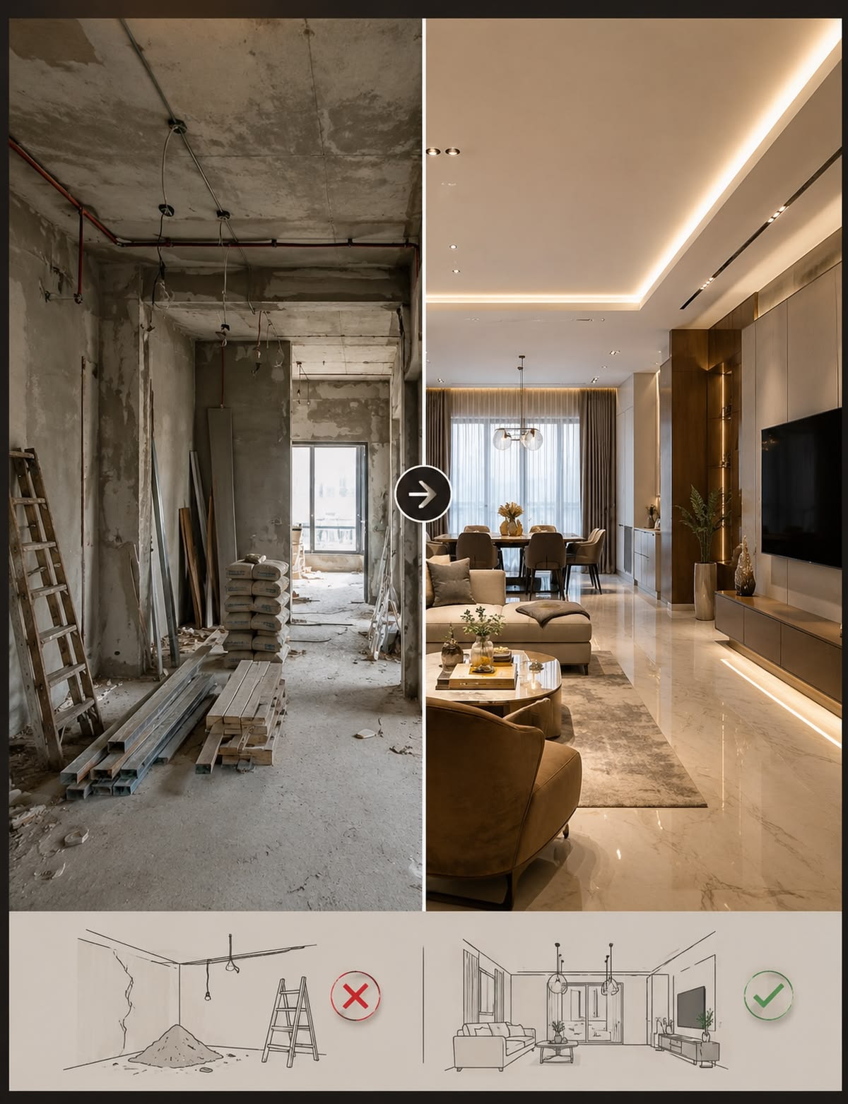 Complete Interior & Exterior Execution